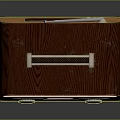 Vintage Radio With Wooden Case Retro Knobs Antenna And AM FM