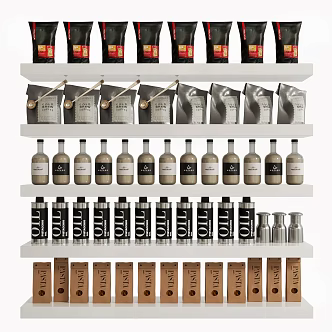 Modern Coffee Kitchen Supplies Food 3d model