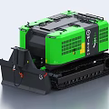 Green Industrial Tracked Functional Vehicle With Front Bucket And Robust Design