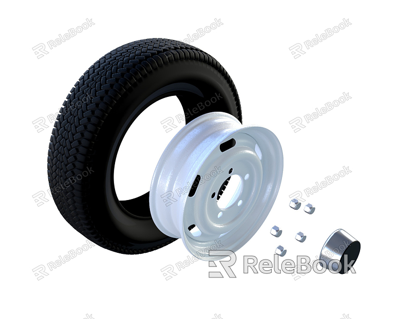 Modern tire wheel model