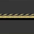 Yellow And Black Striped Traffic Barrier With Reflective Surface For Road Safety
