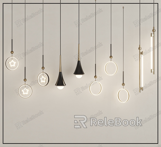 Pendant lamp combination model