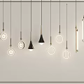 Pendant lamp combination 3d model