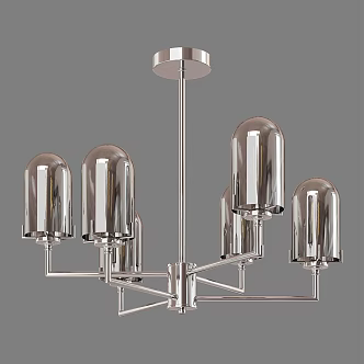 Simple Light Luxury Chandelier 3d model
