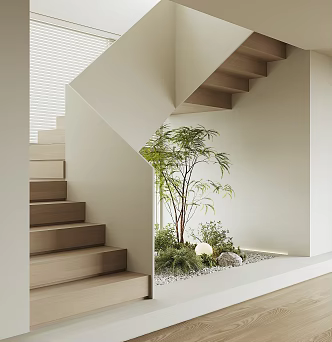 Modern Home Stairs 3d model