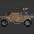 Bulletproof Car Armed Jeep Armed Car Armed Bulletproof Car Military Jeep Off-road Jeep Humvee 3d model