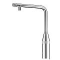 Modern Stainless Steel Faucet with Curved Spout and Sleek Surface for Kitchen or Bathroom Sink