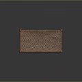 Rustic Wooden Woven Bench With Natural Frame And Textured Surface Details