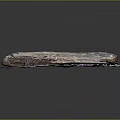 Wood and Stone Decorative Sculpture With Blue Base And Natural Textured Design