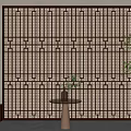 New Chinese Partition Screen 3d model