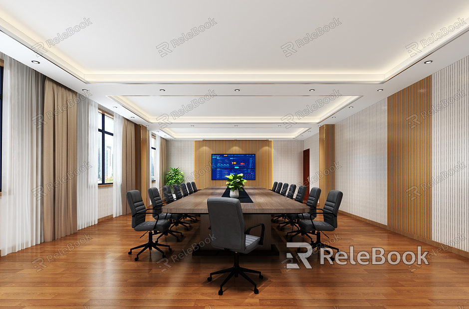 Modern Meeting Room Meeting Table and Chair model