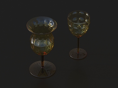 Modern Glass Cup Life Supplies model