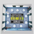 Modern Robot Classroom Modern Science and Technology Classroom Robot Training Site 3d model