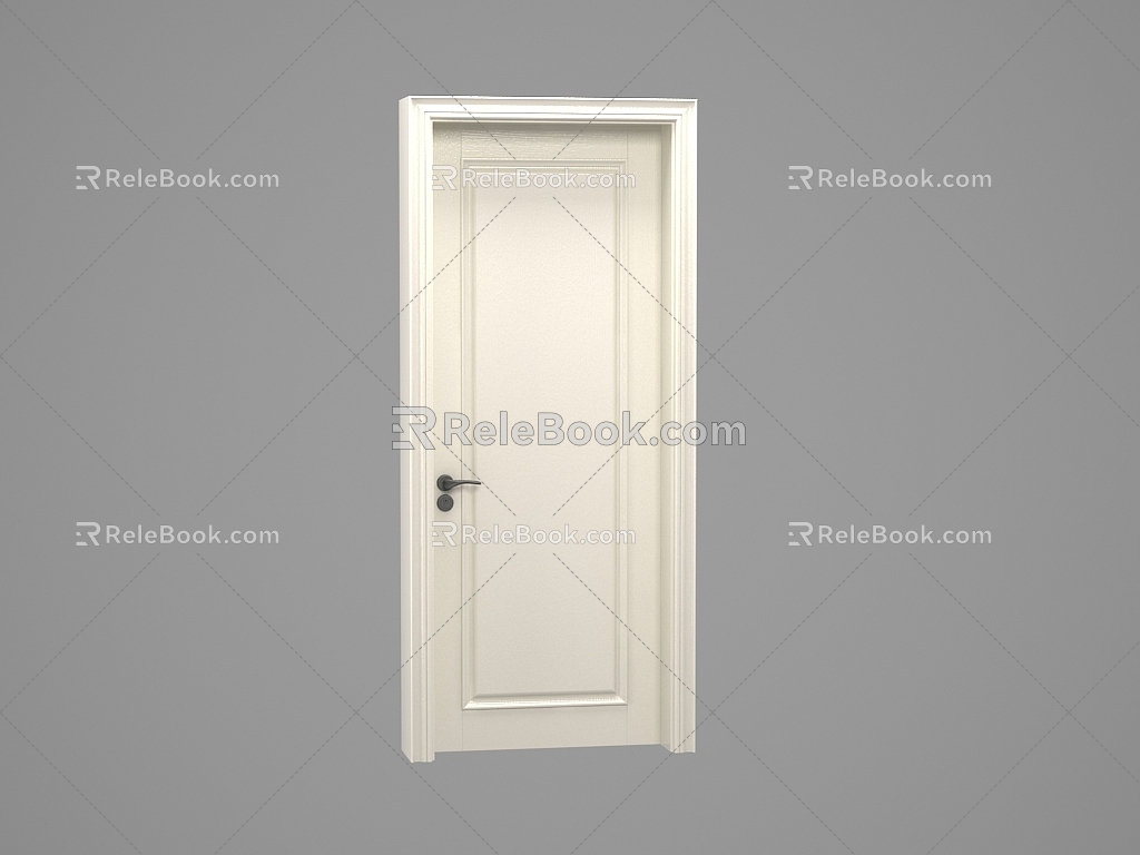 Wooden door 3d model