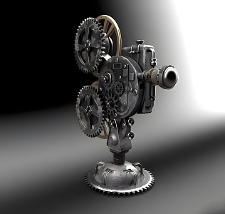 modern old camera modern camera machine camera equipment 3d model