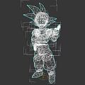 Dynamic Anime Game Character In Orange Outfit With Black Hair And Outstretched Hand