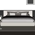 Double bed 3d model