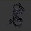 Elegant Deep Blue Intertwined Fabric Ribbons Decorative Home Living Accessory