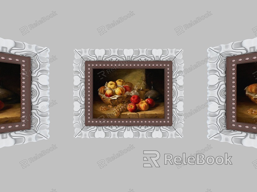 Picture Frame Photo Frame Oil Painting Still Life Painting Decorative Painting Wooden Frame Decorative Painting European Frame European Picture Frame Classical Picture Frame model