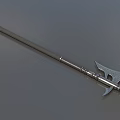 Tomahawk Halberd Battle Spear Battle Spear Long Axe Ge Long Handle Axe Game Weapon Cold Weapon Long Handle Weapon Low Face Number Low Model Simple Model Times 3d model