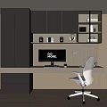Desk Bookcase 3d model