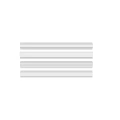 White Decorative Architectural Moldings With Various Styles And Smooth Finish