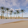 Modern Desert Desert Scenic Spot Landscape 3d model