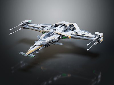 Modern fighter sci-fighter sci-fighter 3d model