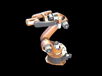 Industrial Robotic Arm With Multi Axis Joints For Automated Factory Manufacturing 3d model