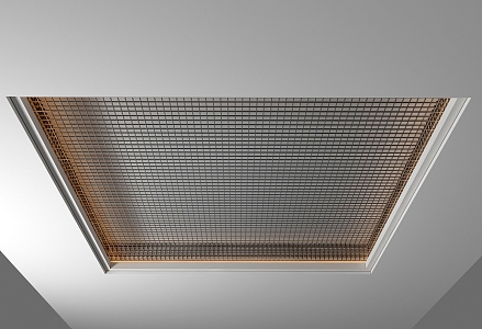 Metal grid ceiling metal mesh 3d model