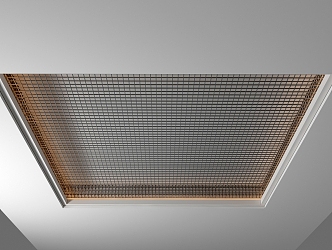 Metal grid ceiling metal mesh 3d model