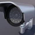 Smart Outdoor Security Camera With LED Night Vision And Weatherproof Design 3d model