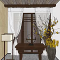 SPA Sauna Interior With Bamboo Walls Wooden Ceiling Massage Beds And Decorative Wall Art