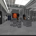 Modern Clothing Store Interior With Stylish Mannequins And Fashion Displays