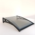 Sunshade Canopy Steel Structure Canopy Glass Canopy Tempered Glass Canopy 3d model