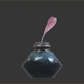 Modern ink bottle ink pen water 3d model