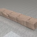 Modern Long Stone Bar Counter With Natural Textured Surface And Sleek Design