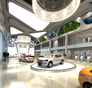 Hyundai Auto Show Car Showroom 3d model