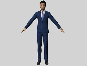 Modern Business Man 3d model