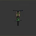 High Performance Green Mountain Bike With Full Suspension And Schwalbe Tires
