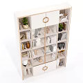 Modern Simple Open-grid Bookcase 3d model