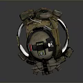 Military Weapon Tactical Gear Set With Helmet Night Vision Goggles And Camouflage Vest