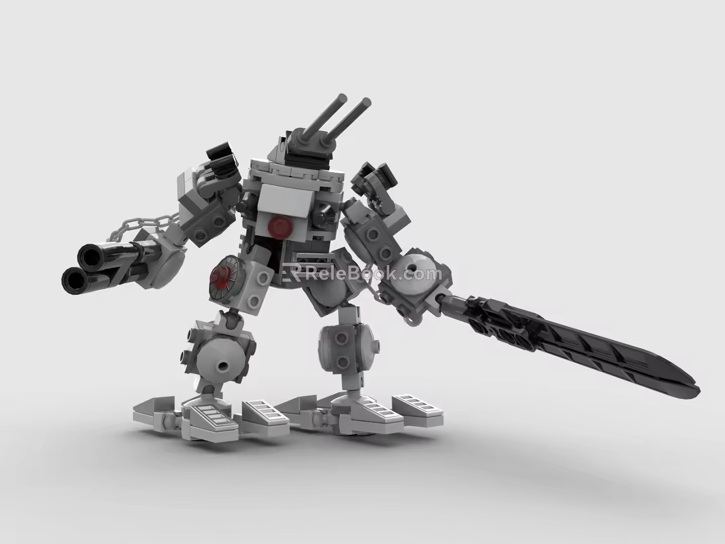 LEGO Toy Blocks Fighting Robot Gundam Mech Warrior Transformers 3d model
