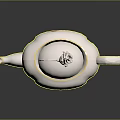Elegant White Porcelain Teapot With Pink Rose And Gold Trim Design
