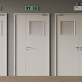 Modern fire door 3d model