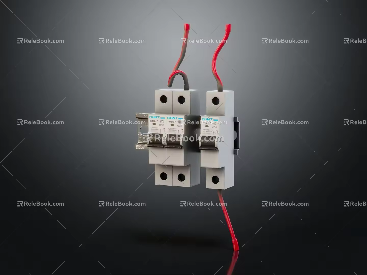 Modern switch air switch power supply knife 3d model