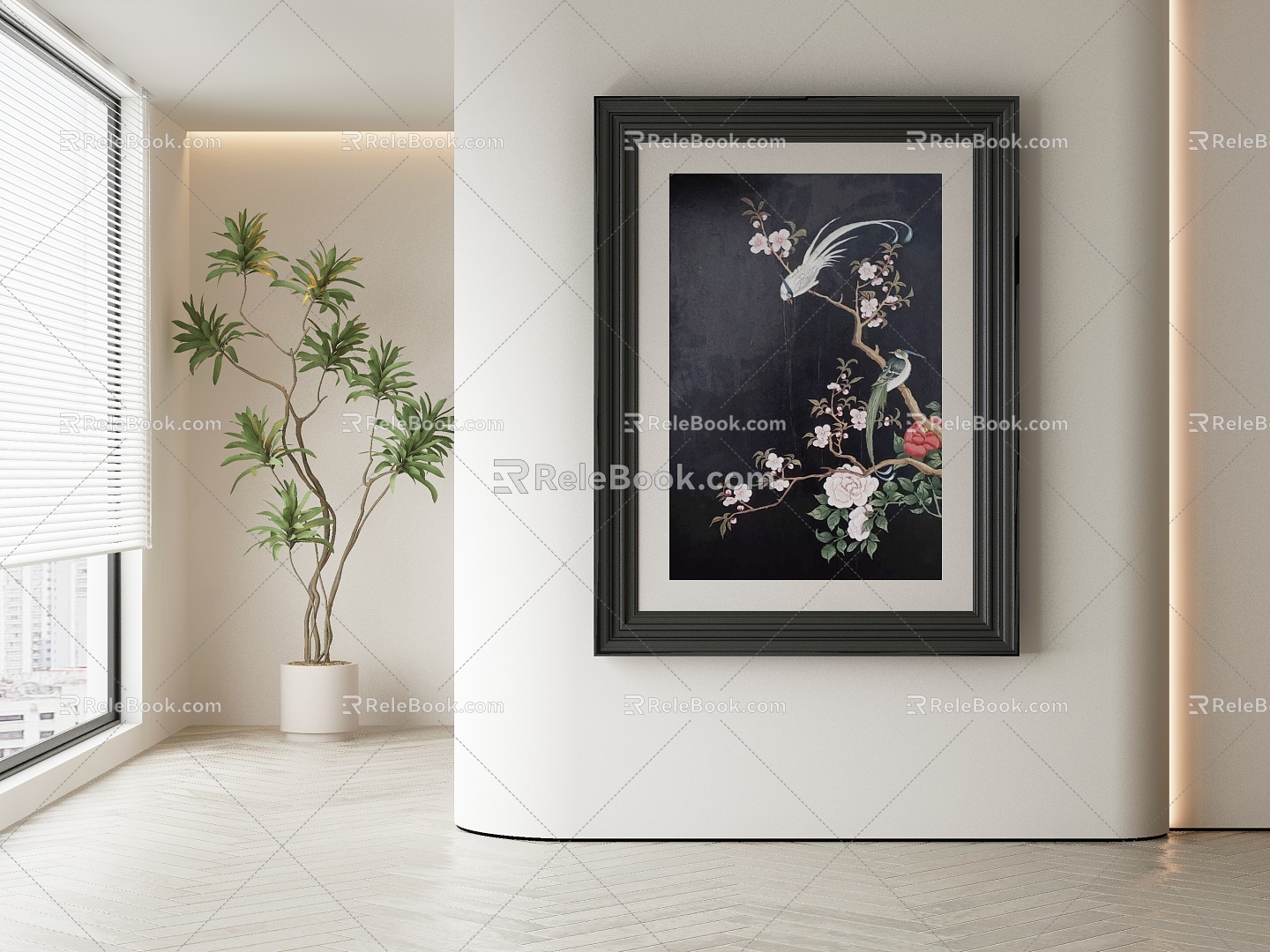 New Chinese Decorative Painting 3d model