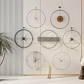 Modern clock wall clock wall decoration 3d model