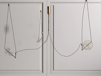 Modern chandelier 3d model