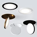 Modern Round Ceiling Lights Black White Gold for Contemporary Home Decor with Sleek Minimalist Design